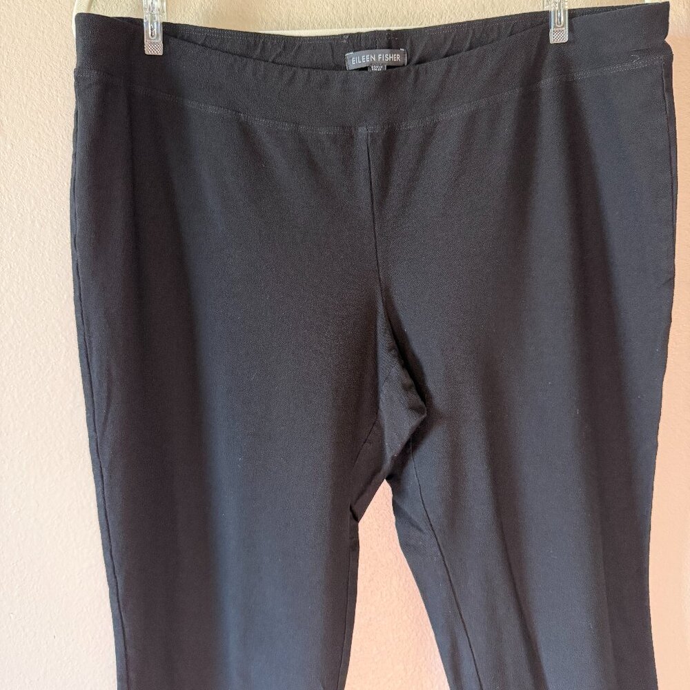 Eileen Fisher Ankle Dress Pant Size L Black